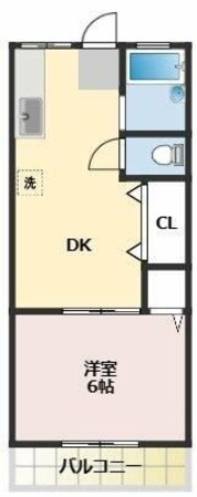 コンフォートコマオカの物件間取画像